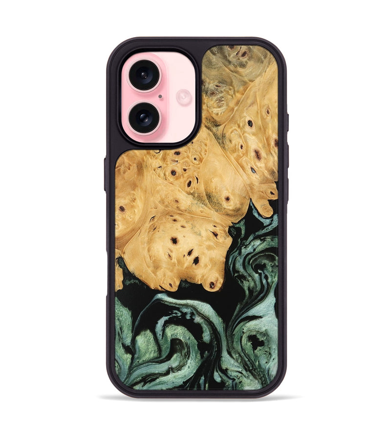 iPhone 16 Wood Phone Case - Chozen (Green, 745911)