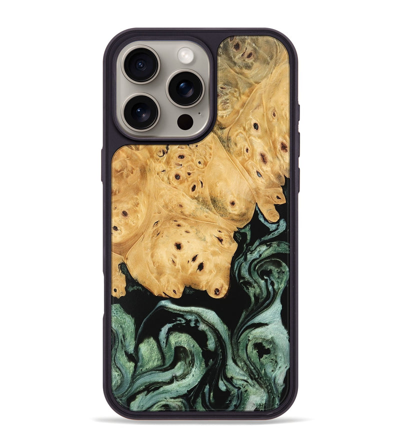 iPhone 16 Pro Max Wood Phone Case - Chozen (Green, 745911)