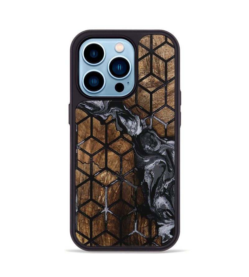 iPhone 14 Pro Wood Phone Case - Lester (Pattern, 745915)