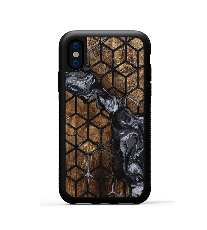 iPhone Xs Wood Phone Case - Lester (Pattern, 745915)