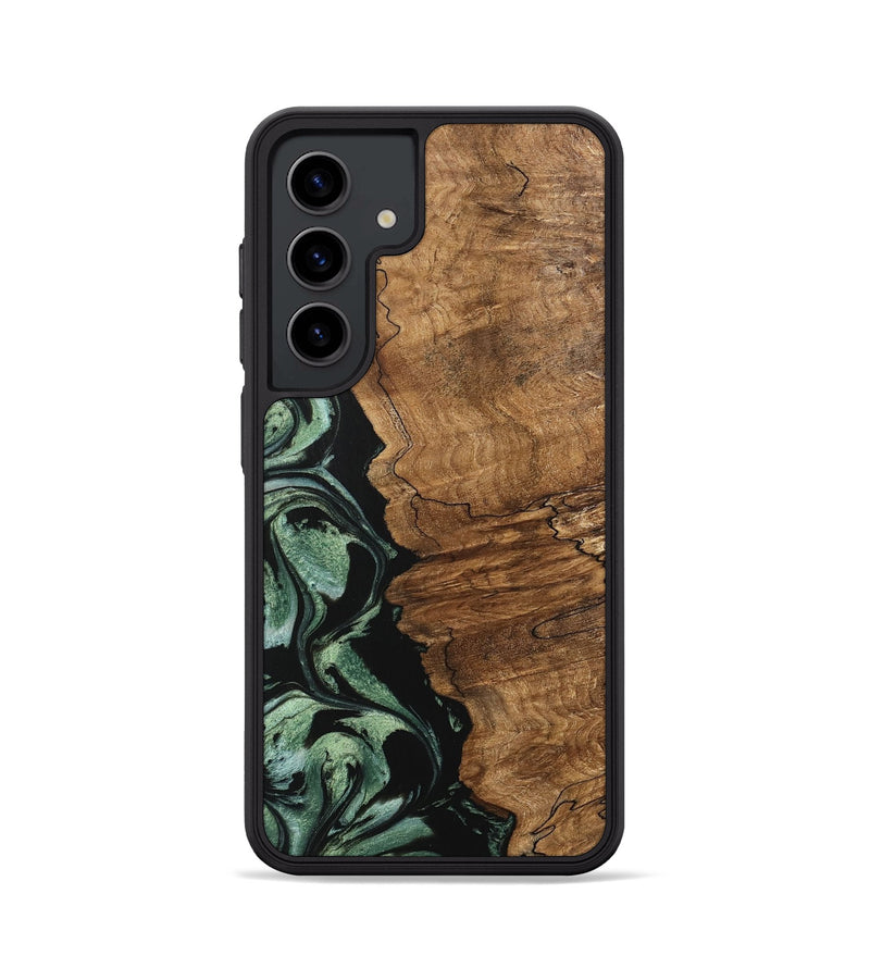 Galaxy S24 Wood Phone Case - Corine (Green, 745918)