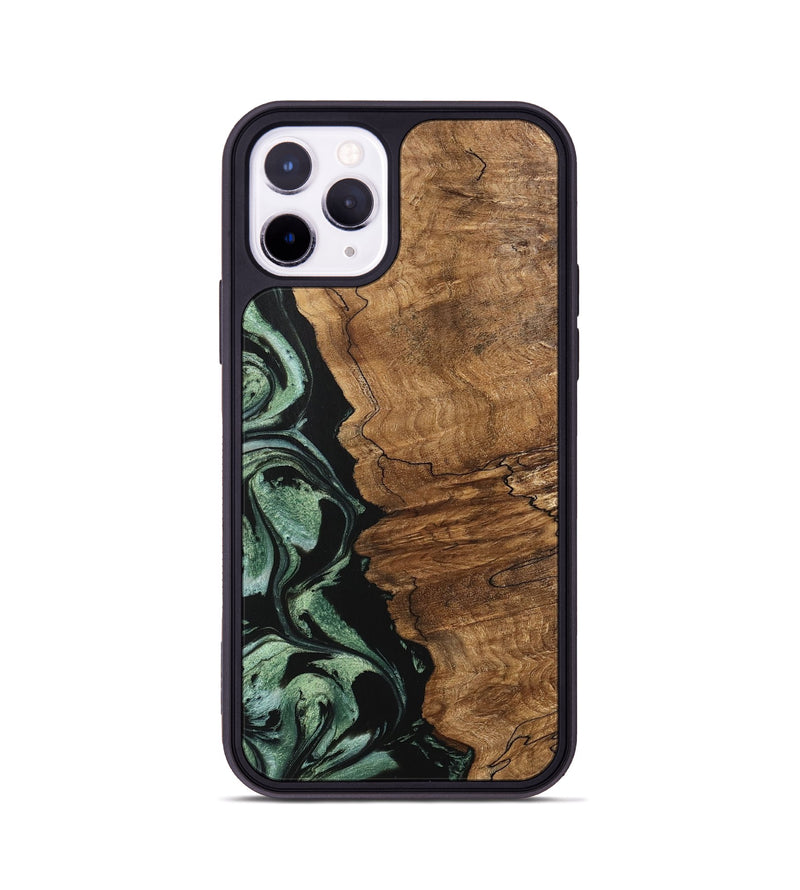 iPhone 11 Pro Wood Phone Case - Corine (Green, 745918)