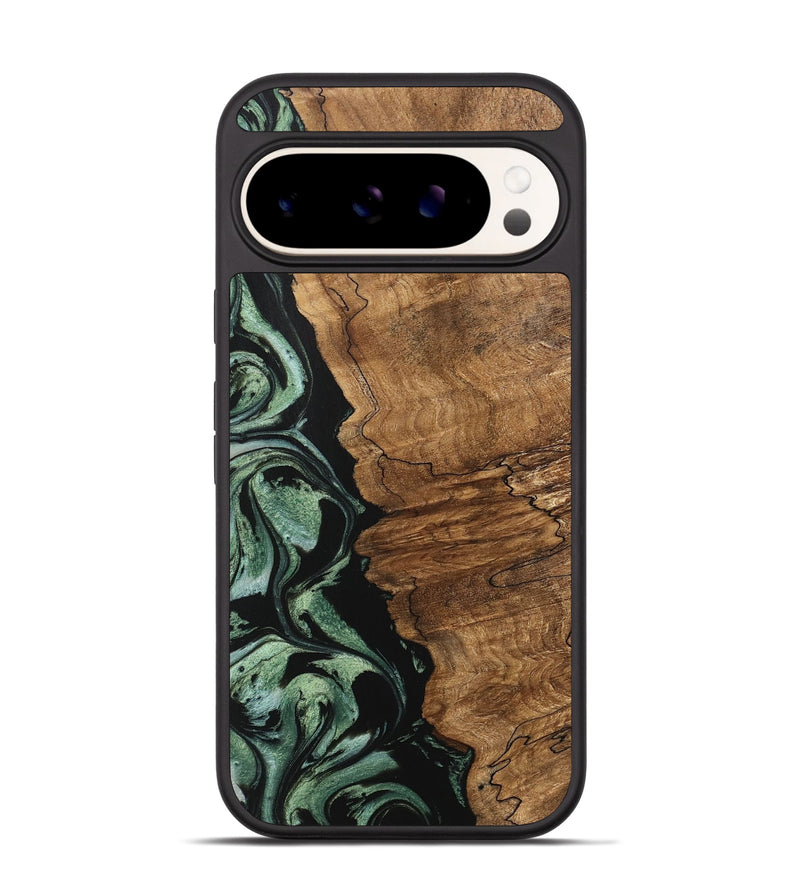 Pixel 9 Wood Phone Case - Corine (Green, 745918)