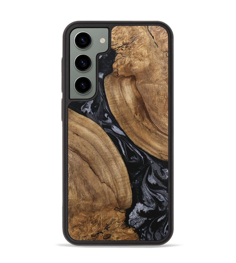 Galaxy S23 Plus Wood Phone Case - Hyman (Black & White, 745919)