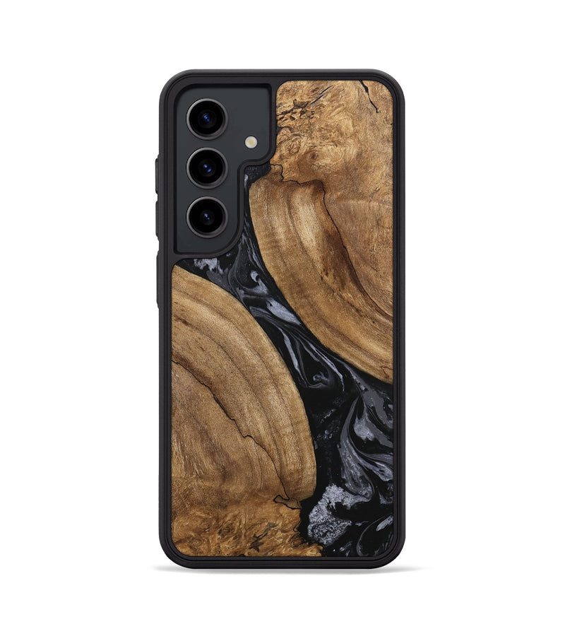 Galaxy S24 Wood Phone Case - Hyman (Black & White, 745919)