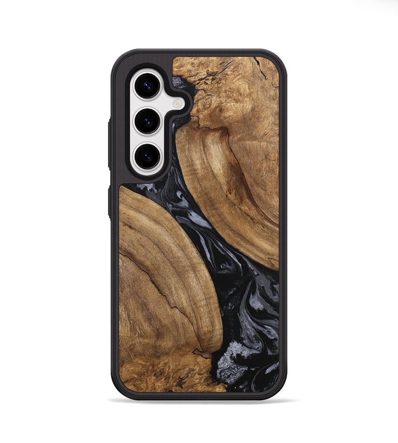 Galaxy S25 Wood Phone Case - Hyman (Black & White, 745919)