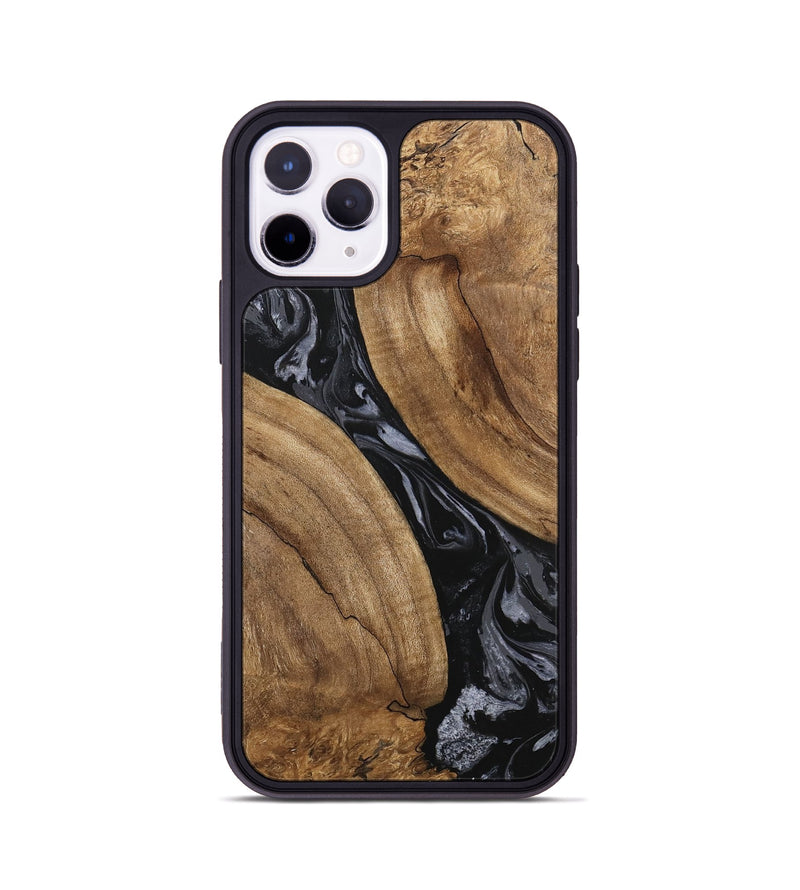 iPhone 11 Pro Wood Phone Case - Hyman (Black & White, 745919)