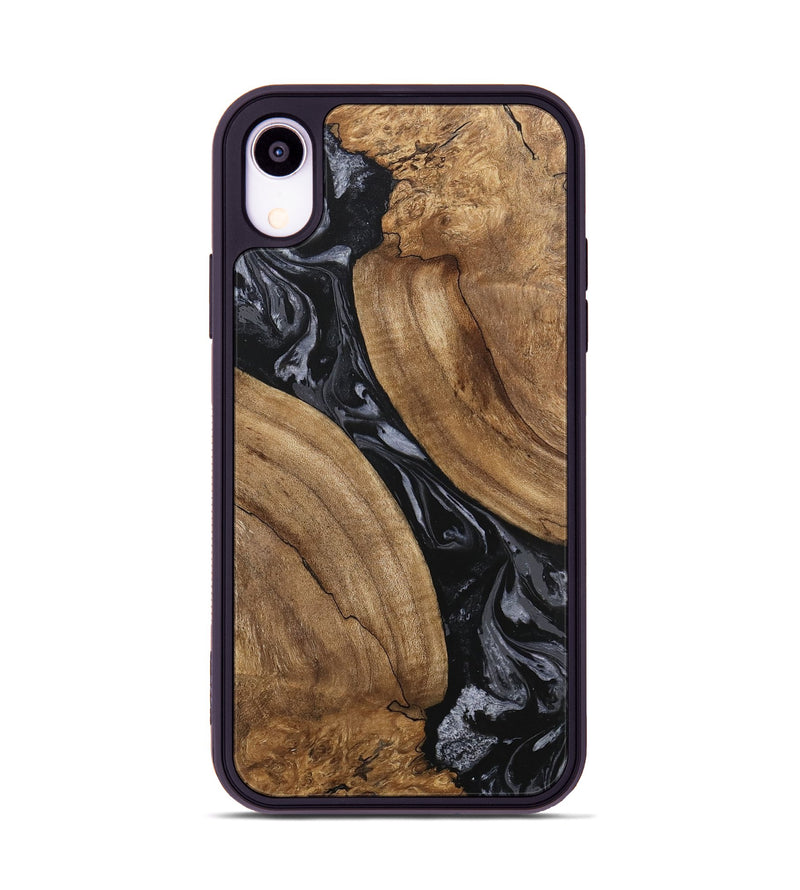 iPhone Xr Wood Phone Case - Hyman (Black & White, 745919)