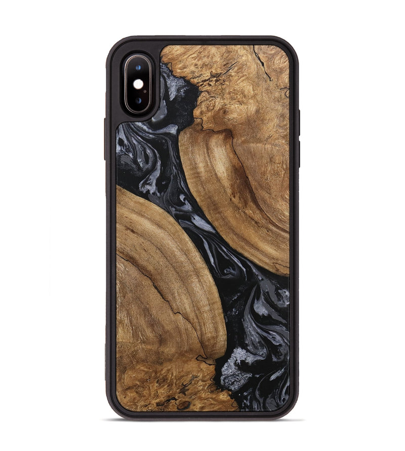 iPhone Xs Max Wood Phone Case - Hyman (Black & White, 745919)