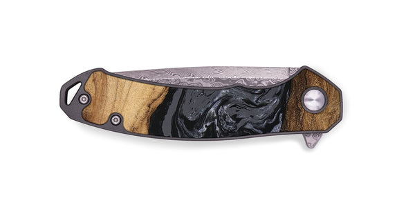 EDC Wood Pocket Knife - Corrie (Black & White, 745921)