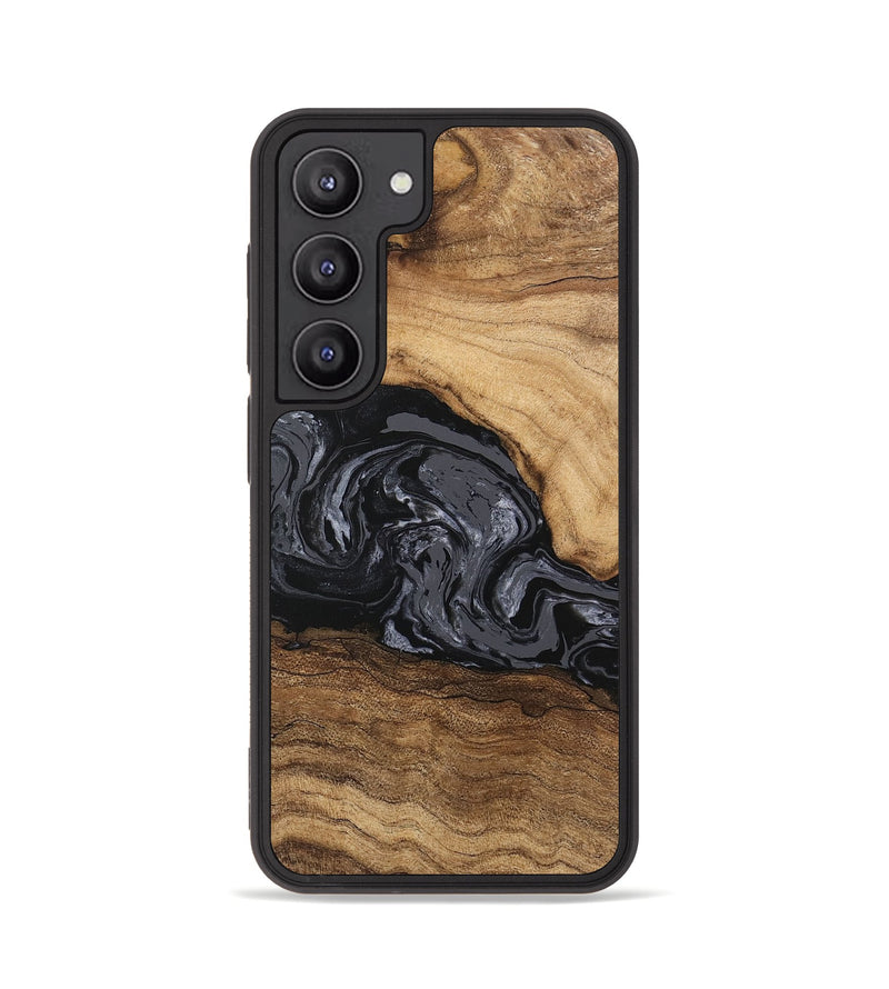 Galaxy S23 Wood Phone Case - Corrie (Black & White, 745921)