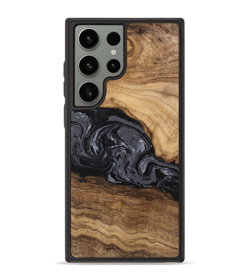 Galaxy S23 Ultra Wood Phone Case - Corrie (Black & White, 745921)