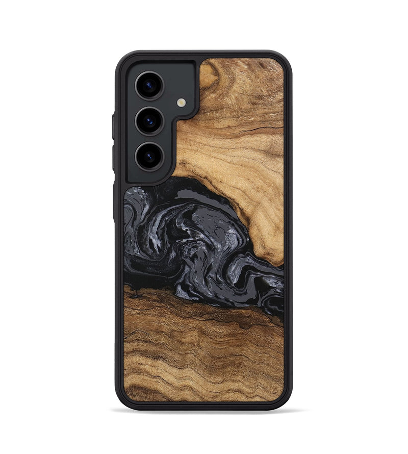 Galaxy S24 Wood Phone Case - Corrie (Black & White, 745921)