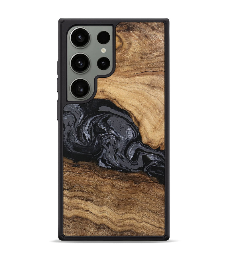 Galaxy S24 Ultra Wood Phone Case - Corrie (Black & White, 745921)