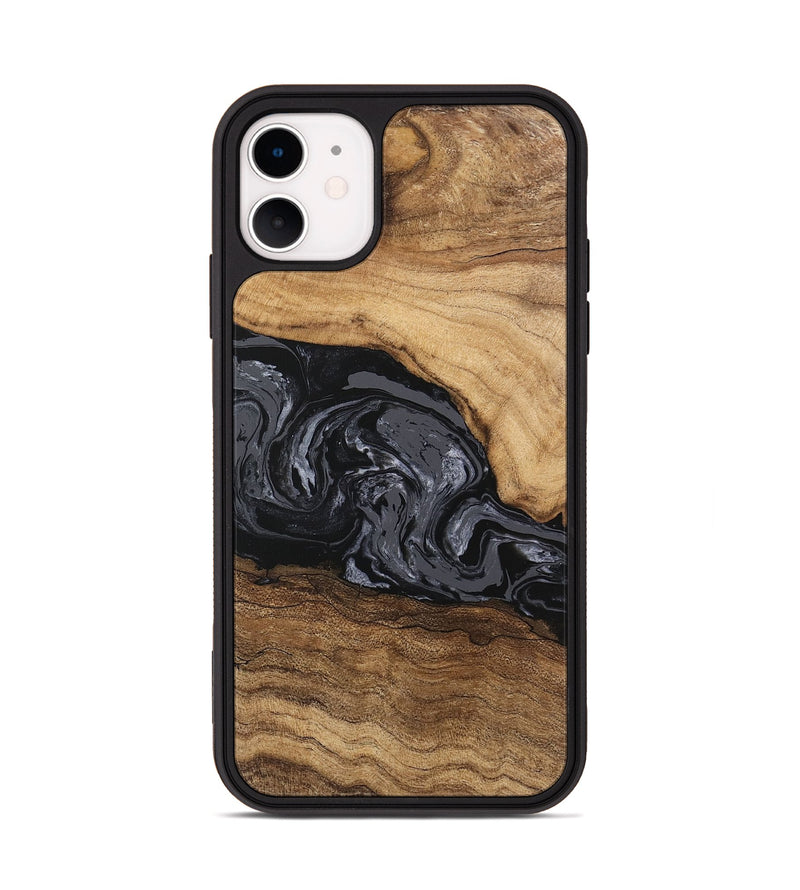 iPhone 11 Wood Phone Case - Corrie (Black & White, 745921)