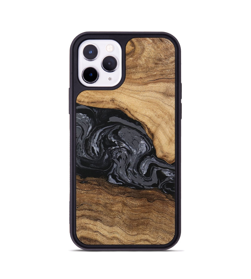 iPhone 11 Pro Wood Phone Case - Corrie (Black & White, 745921)