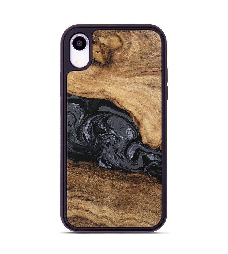 iPhone Xr Wood Phone Case - Corrie (Black & White, 745921)