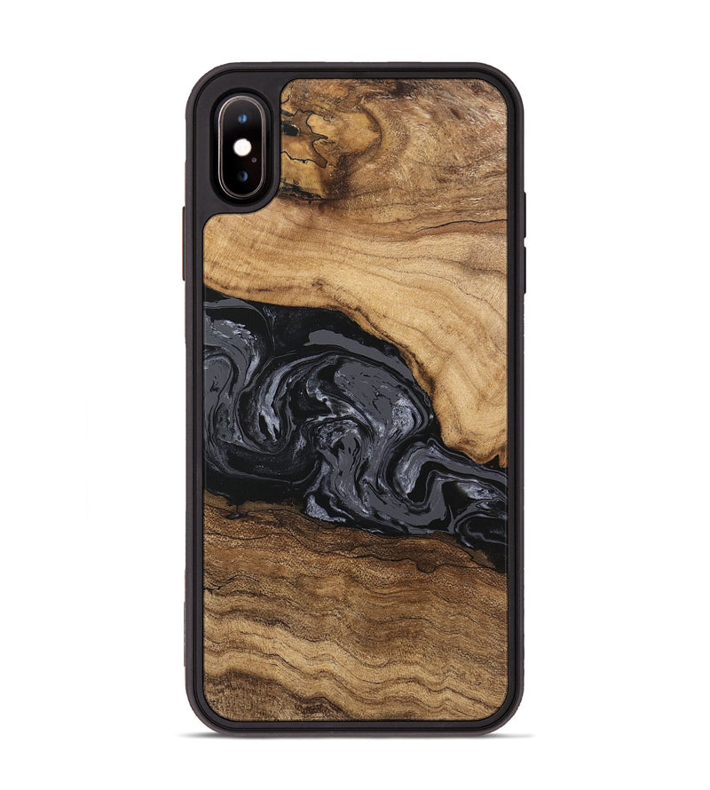 iPhone Xs Max Wood Phone Case - Corrie (Black & White, 745921)