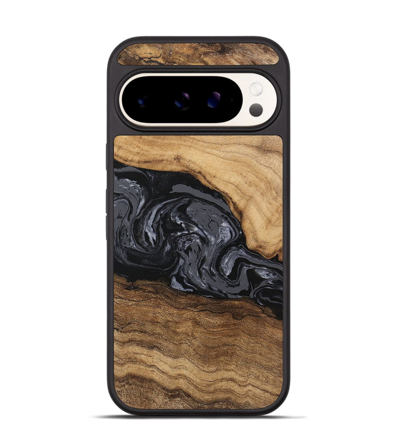 Pixel 9 Wood Phone Case - Corrie (Black & White, 745921)