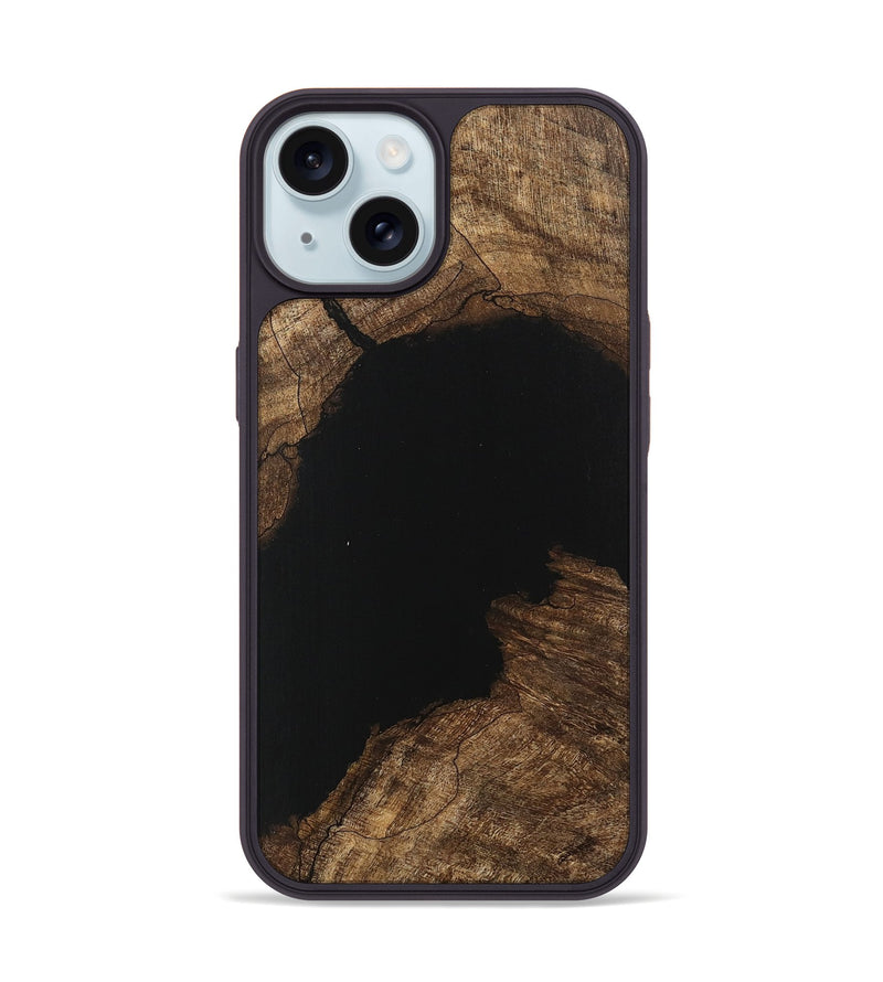 iPhone 15 Wood Phone Case - Madonna (Wood Burl, 745924)