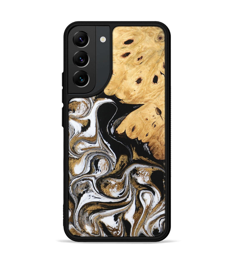 Galaxy S22 Plus Wood Phone Case - Nallely (Black & White, 745926)