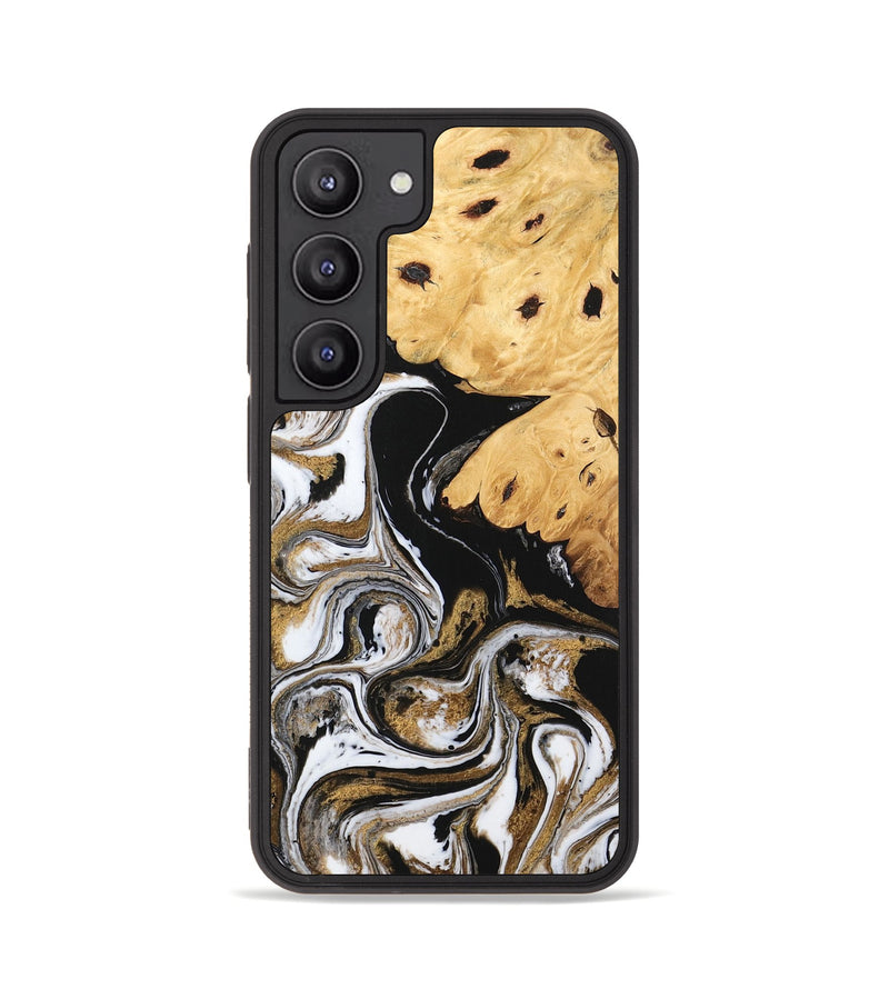 Galaxy S23 Wood Phone Case - Nallely (Black & White, 745926)