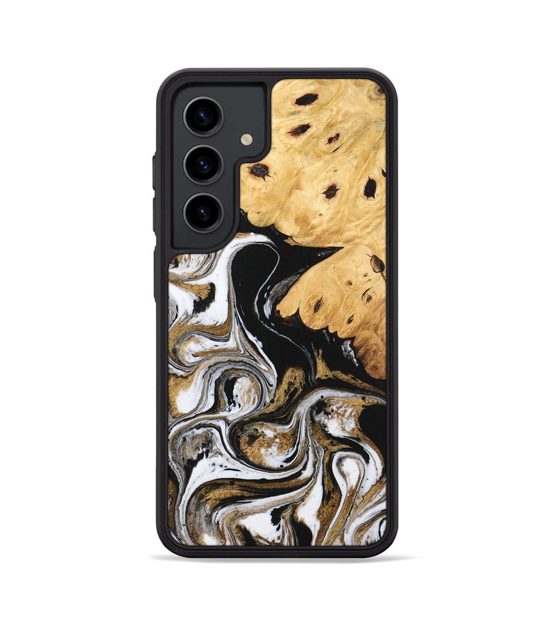 Galaxy S24 Wood Phone Case - Nallely (Black & White, 745926)