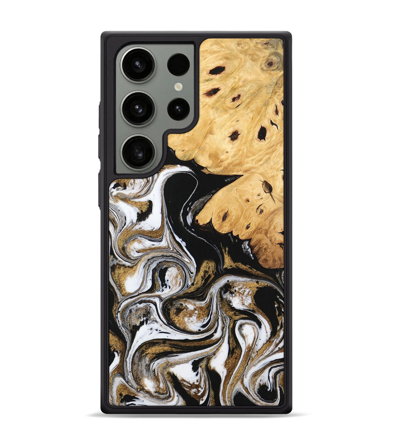 Galaxy S24 Ultra Wood Phone Case - Nallely (Black & White, 745926)