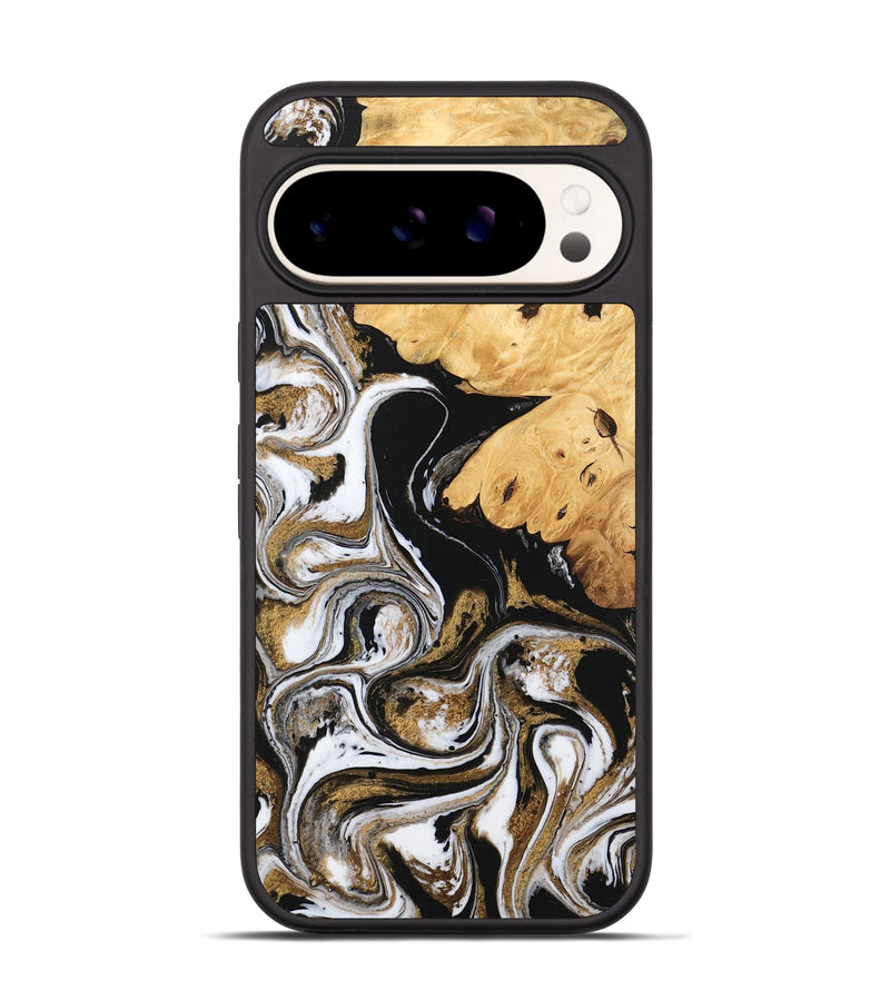 Pixel 9 Wood Phone Case - Nallely (Black & White, 745926)