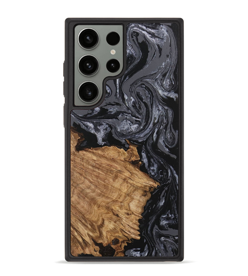 Galaxy S23 Ultra Wood Phone Case - Steven (Black & White, 745932)