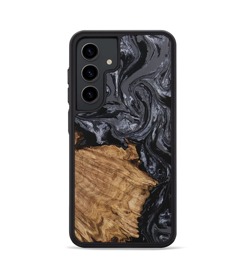 Galaxy S24 Wood Phone Case - Steven (Black & White, 745932)