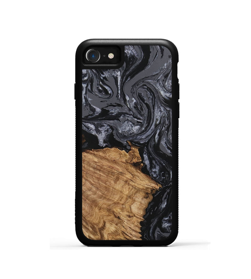 iPhone SE Wood Phone Case - Steven (Black & White, 745932)