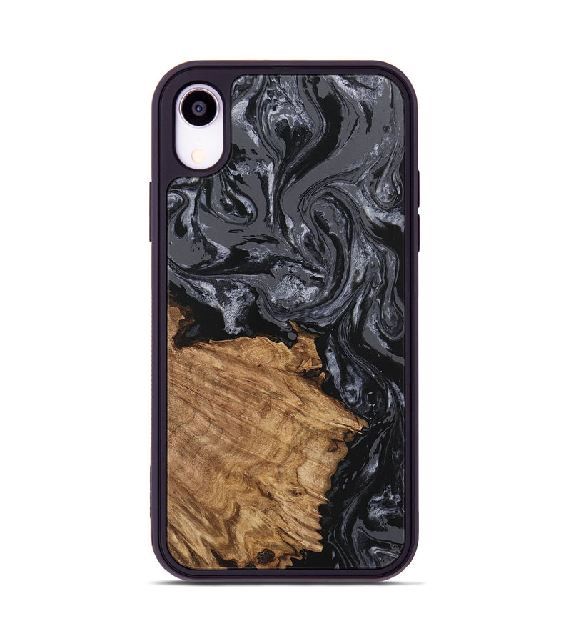 iPhone Xr Wood Phone Case - Steven (Black & White, 745932)