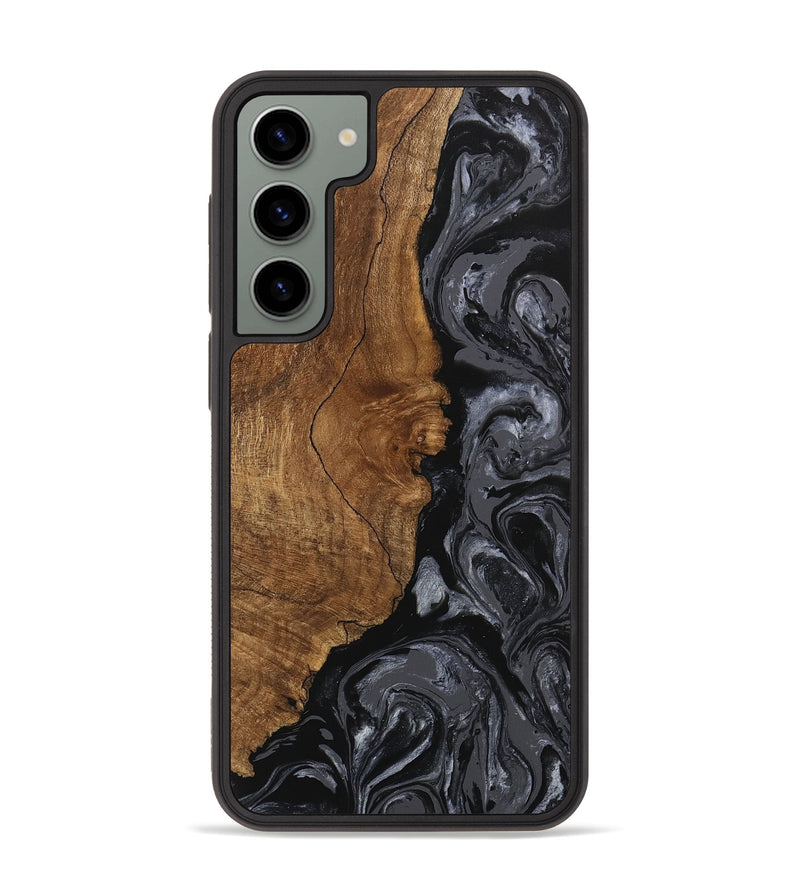 Galaxy S23 Plus Wood Phone Case - Brett (Black & White, 745933)