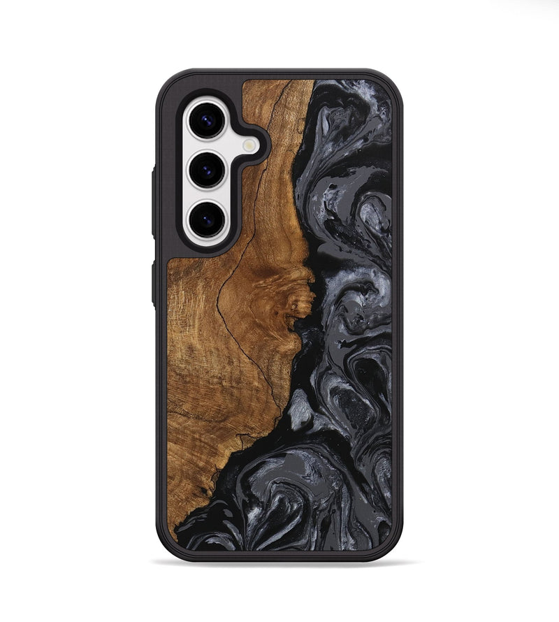 Galaxy S25 Wood Phone Case - Brett (Black & White, 745933)