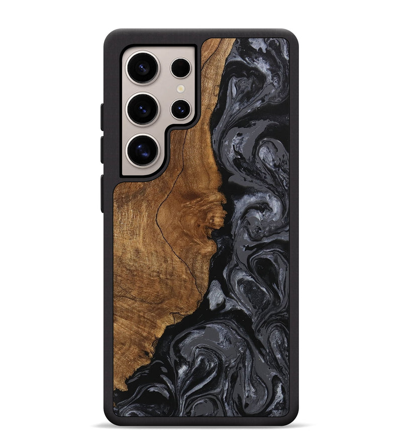 Galaxy S25 Ultra Wood Phone Case - Brett (Black & White, 745933)