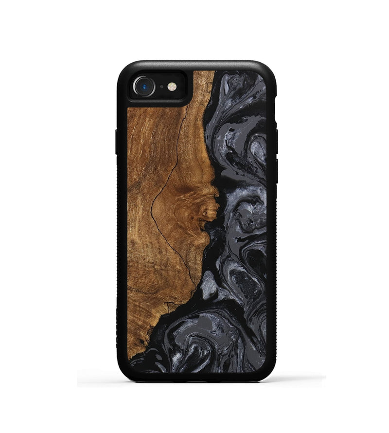 iPhone SE Wood Phone Case - Brett (Black & White, 745933)