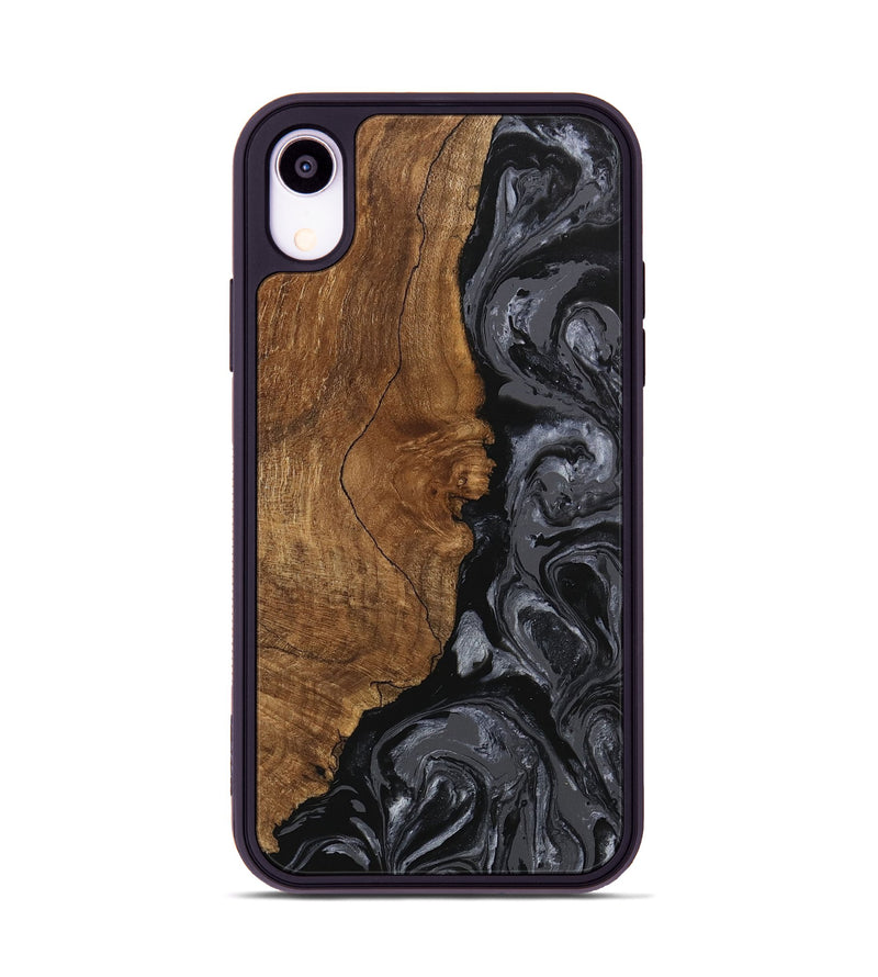 iPhone Xr Wood Phone Case - Brett (Black & White, 745933)