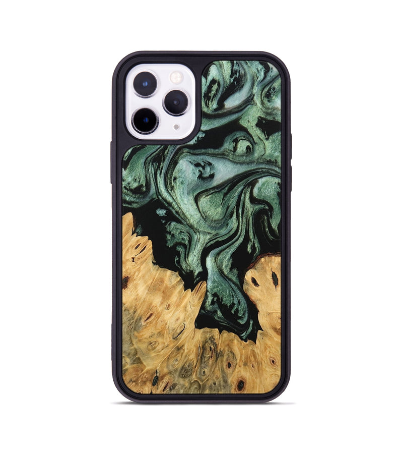 iPhone 11 Pro Wood Phone Case - Krysta (Green, 745934)