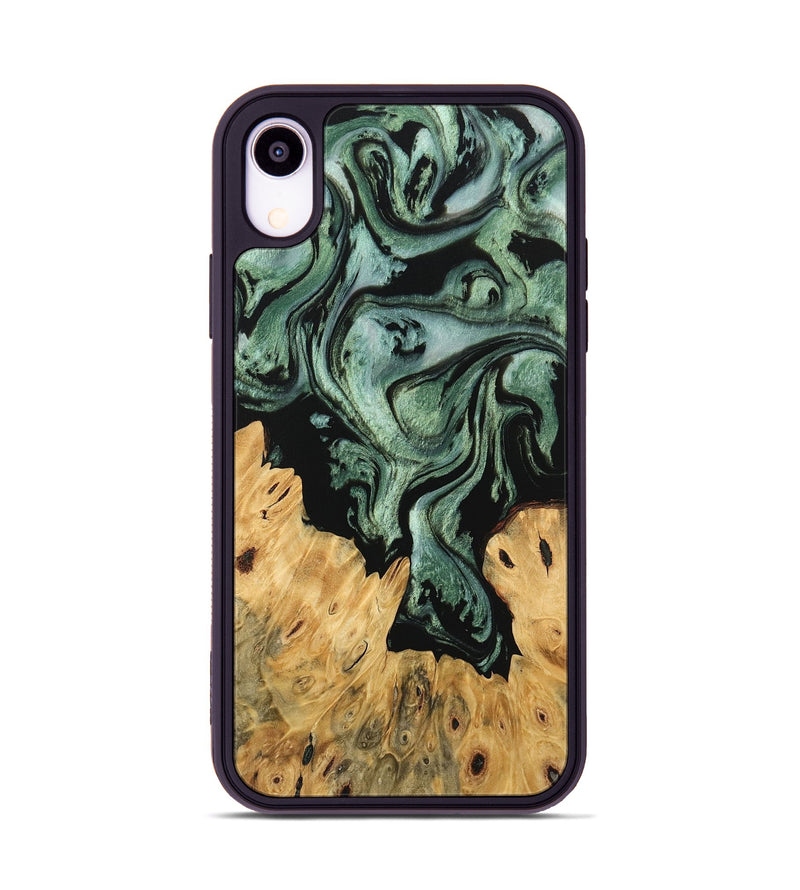 iPhone Xr Wood Phone Case - Krysta (Green, 745934)