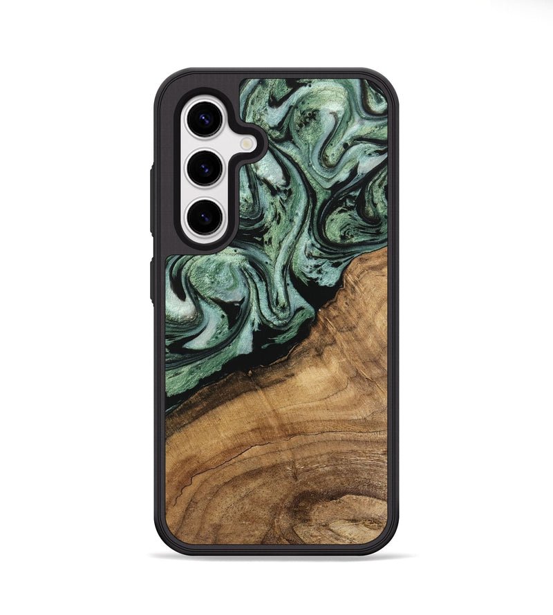 Galaxy S25 Wood Phone Case - Jaden (Green, 745937)