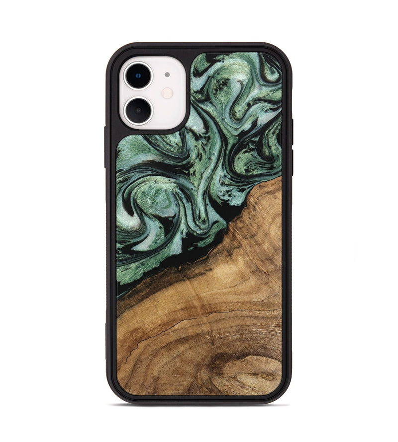 iPhone 11 Wood Phone Case - Jaden (Green, 745937)