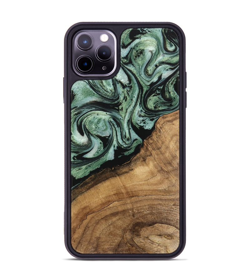 iPhone 11 Pro Max Wood Phone Case - Jaden (Green, 745937)