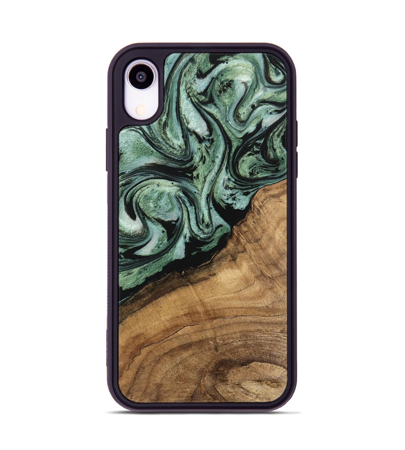 iPhone Xr Wood Phone Case - Jaden (Green, 745937)