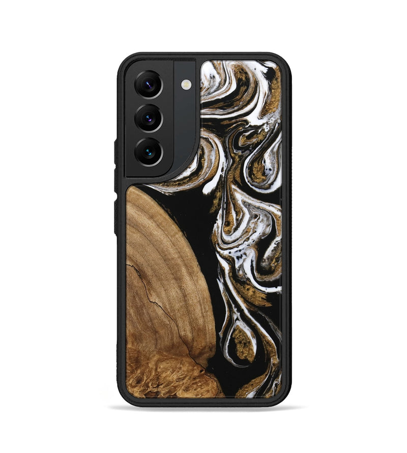 Galaxy S22 Wood Phone Case - Khloe (Black & White, 745938)