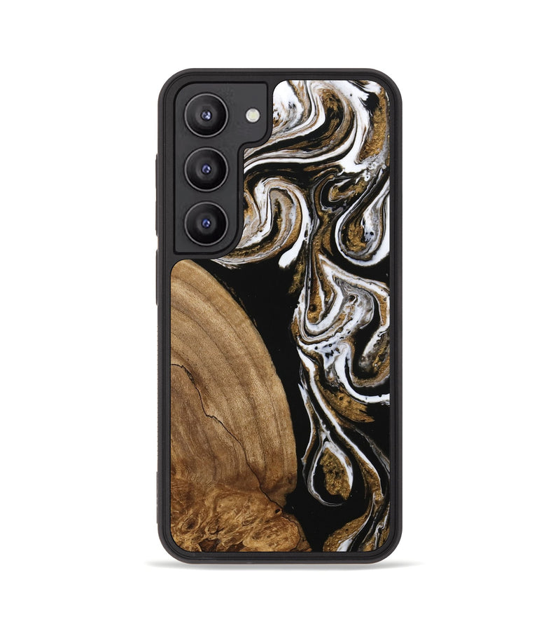 Galaxy S23 Wood Phone Case - Khloe (Black & White, 745938)