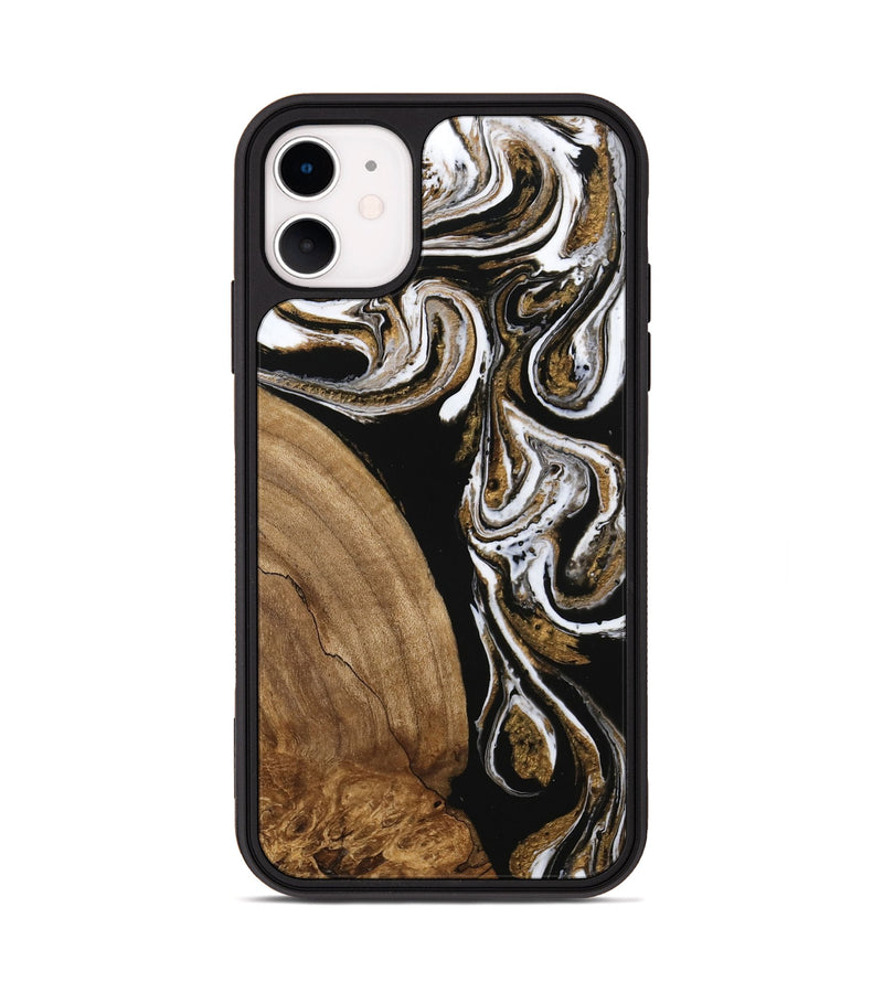 iPhone 11 Wood Phone Case - Khloe (Black & White, 745938)