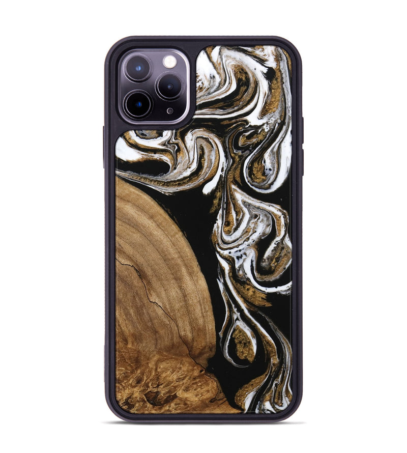 iPhone 11 Pro Max Wood Phone Case - Khloe (Black & White, 745938)