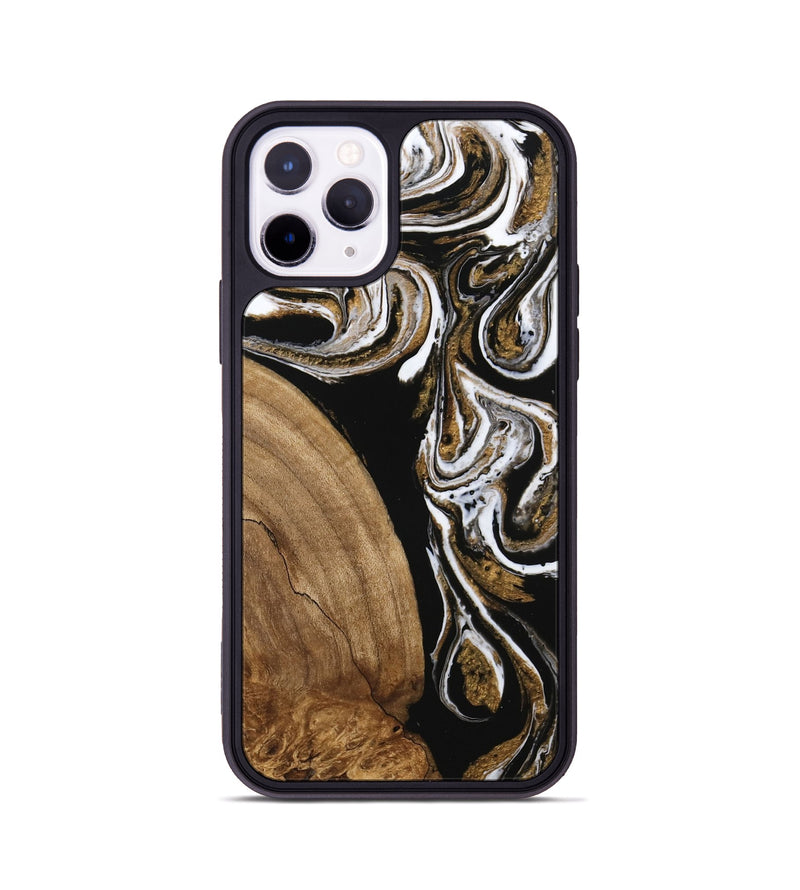 iPhone 11 Pro Wood Phone Case - Khloe (Black & White, 745938)