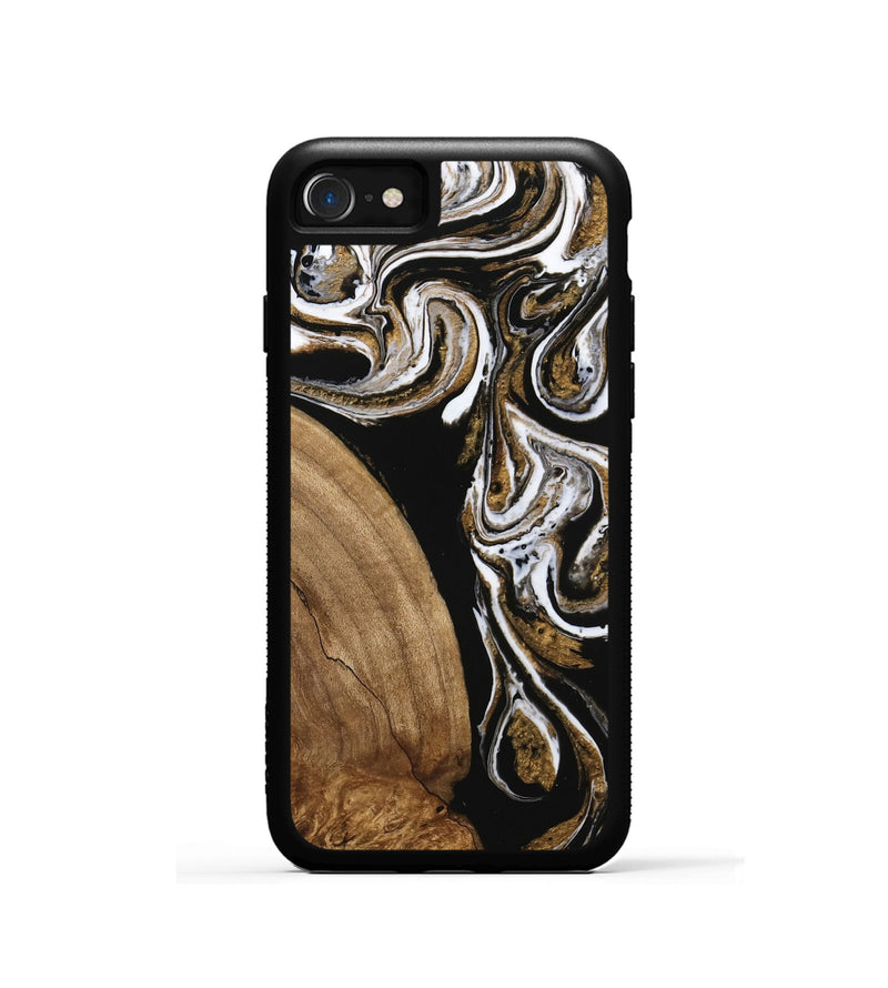 iPhone SE Wood Phone Case - Khloe (Black & White, 745938)